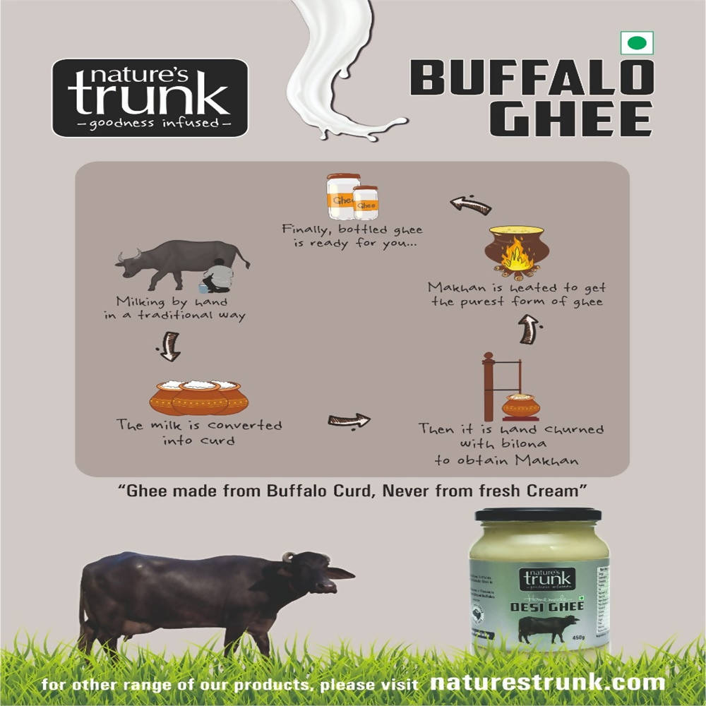 Nature's Trunk Desi Buffalo Ghee | Premium Ghee | Authentic Buffalo Bilona Ghee | Organic Ghee | Grab2Buy