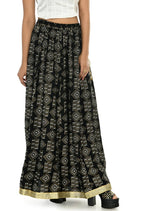 Mominos Fashion Moeza Cotton Black Printed Lehenga (Lancha) | Grab2Buy