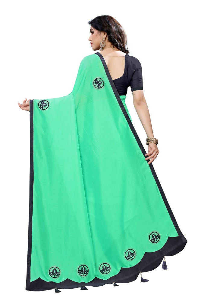 Vamika Designer Green Dola Silk Saree | Grab2Buy