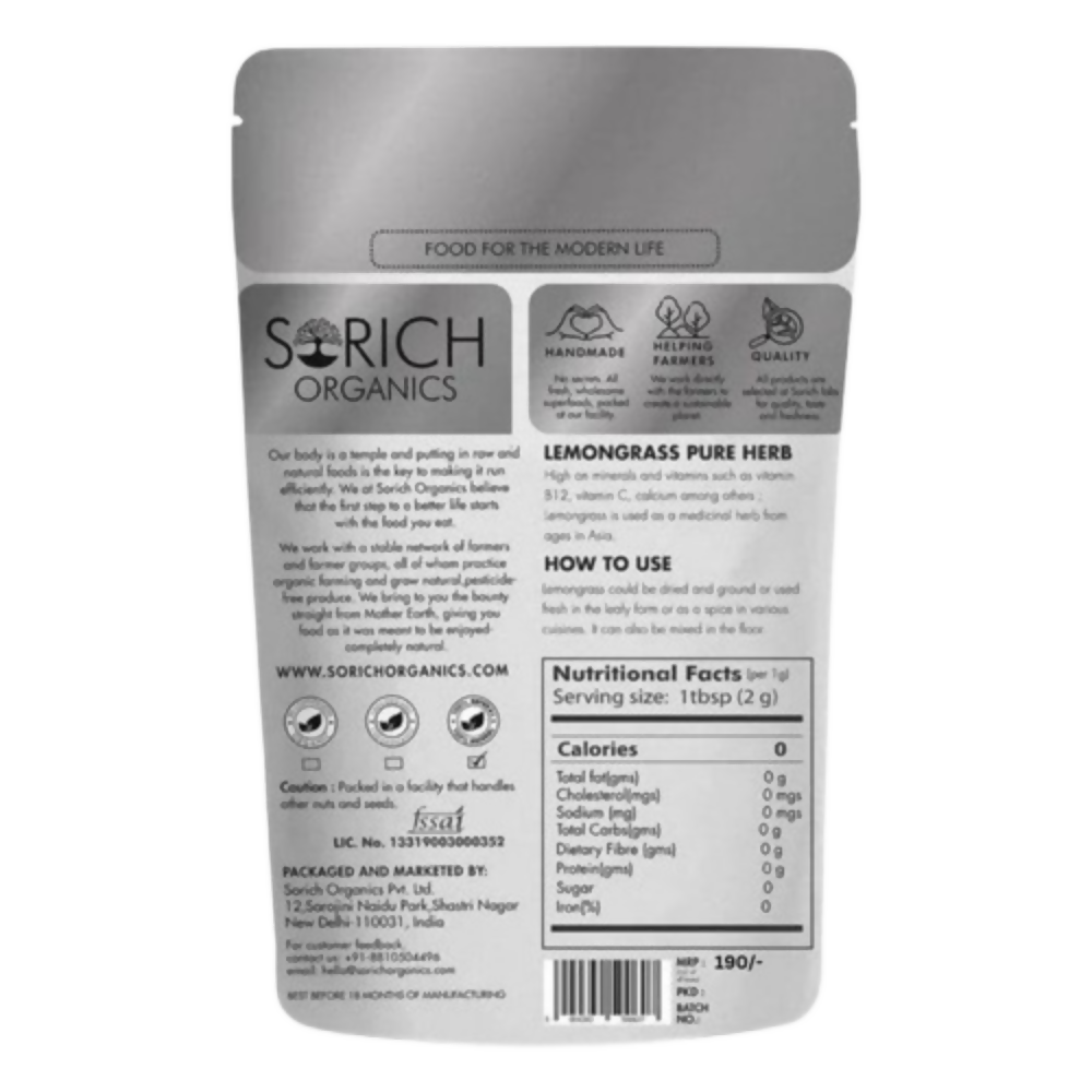 Sorich Organics Lemongrass Herbal Tea | Grab2Buy