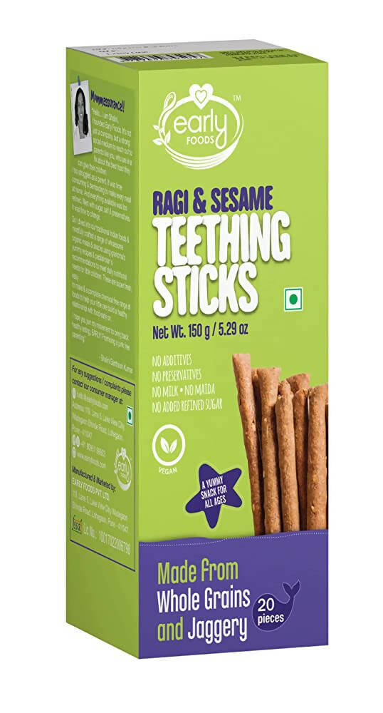 Early Foods Ragi & Sesame Teething Sticks | Grab2Buy