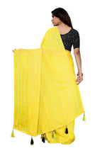 Vamika Yellow Georgette Seqence Saree (Riva Yellow) | Grab2Buy