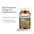 TrueBasics Ultra Omega 3 Fish Oil Capsules for Women & Men