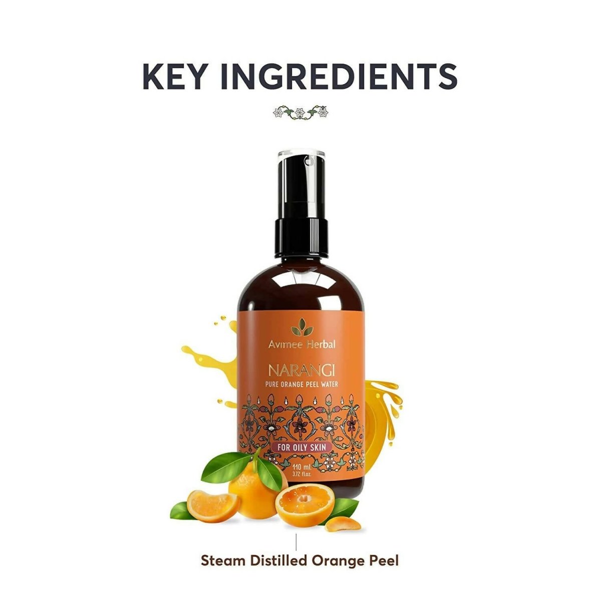 Avimee Herbal Narangi Pure Orange Peel Water For Oily Skin | Grab2Buy