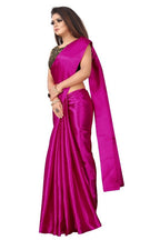 Vamika Pink Satin Designer Saree (PAVITRA RANI) | Grab2Buy