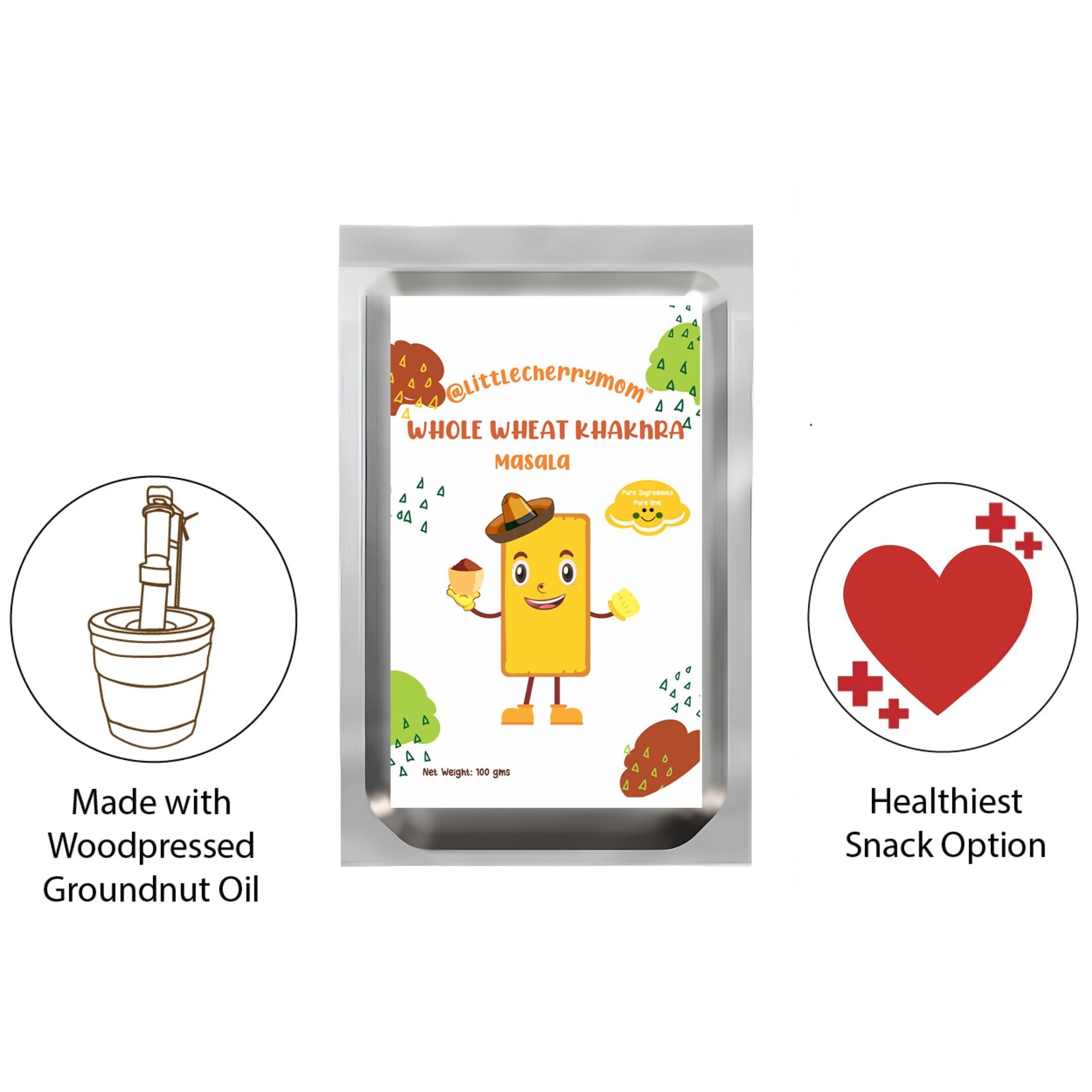Littlecherrymom Whole Wheat Khakhra ?Masala | Grab2Buy