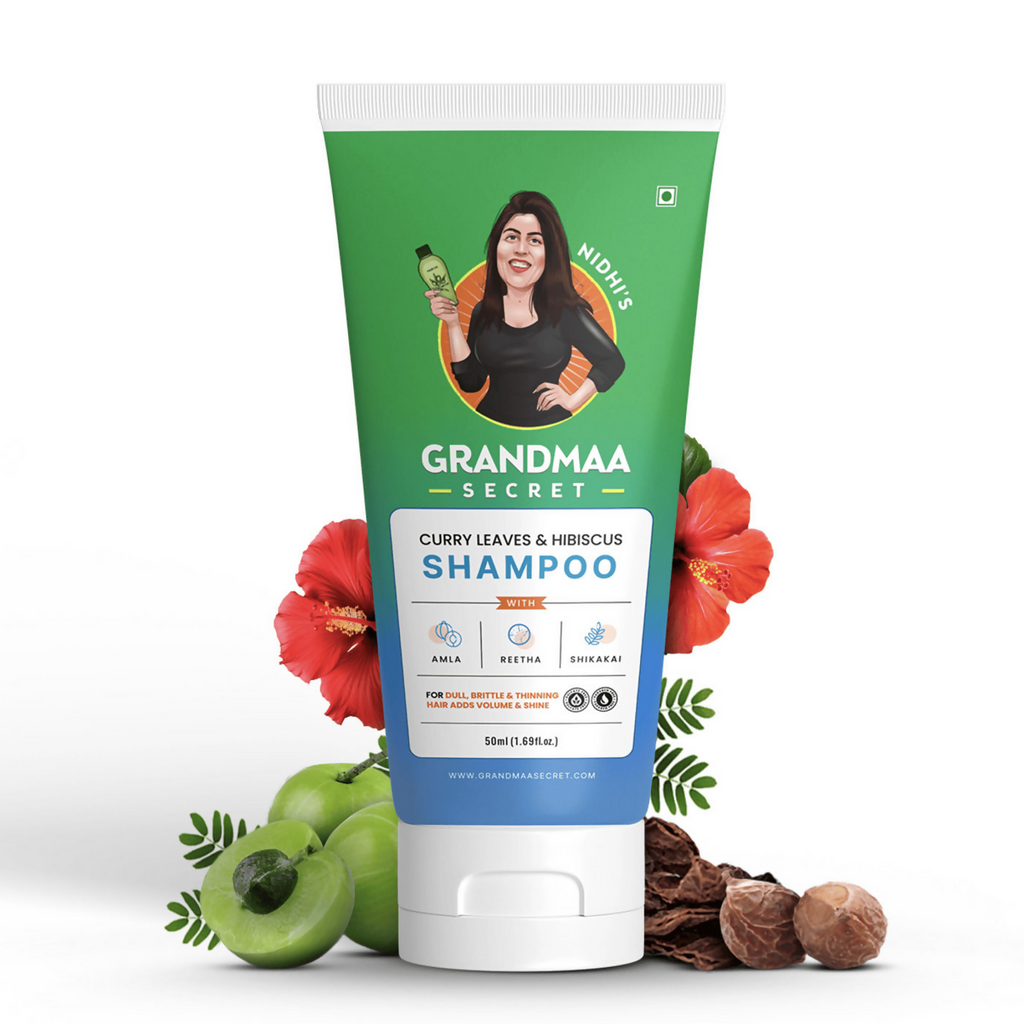 Nidhi'S Grandmaa Secret Curry Leaf & Hibiscus Shampoo | Grab2Buy