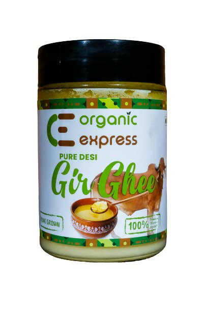 Organic Express A2 Gir Ghee | 100% Gir Cow Ghee | Vedic Bilona Method | Grassfed, Cultured, Premium & Traditional Ghee | Immunity Booster | Grab2Buy