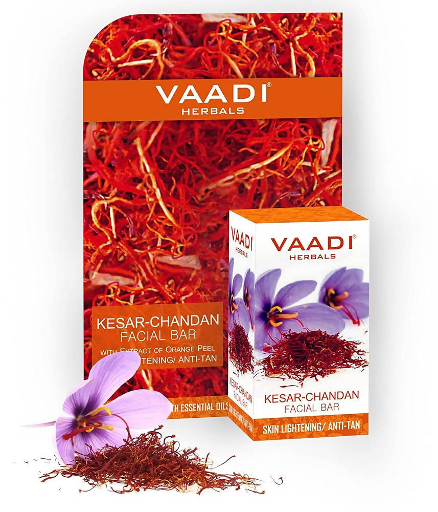 Vaadi Herbals Kesar Chandan Facial Bar With Extract Of Orange Peel | Grab2Buy