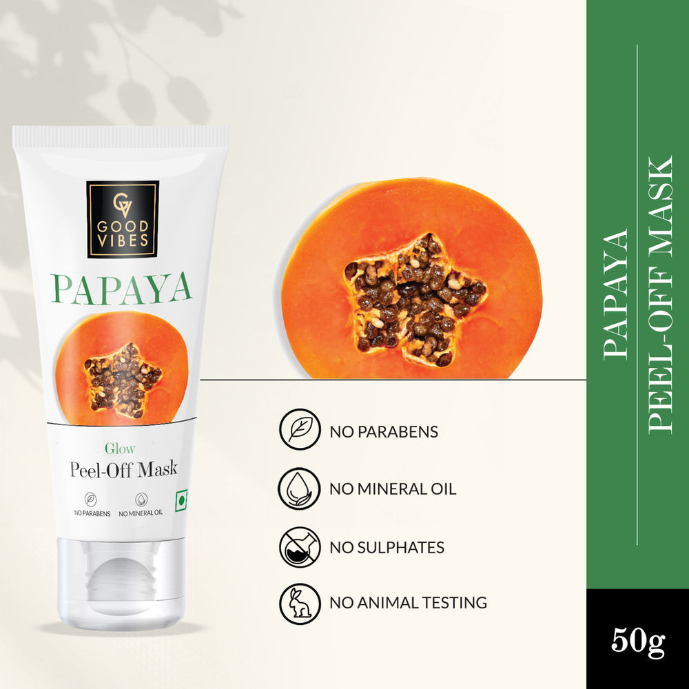 Good Vibes Papaya Glow Peel Off Mask | Grab2Buy
