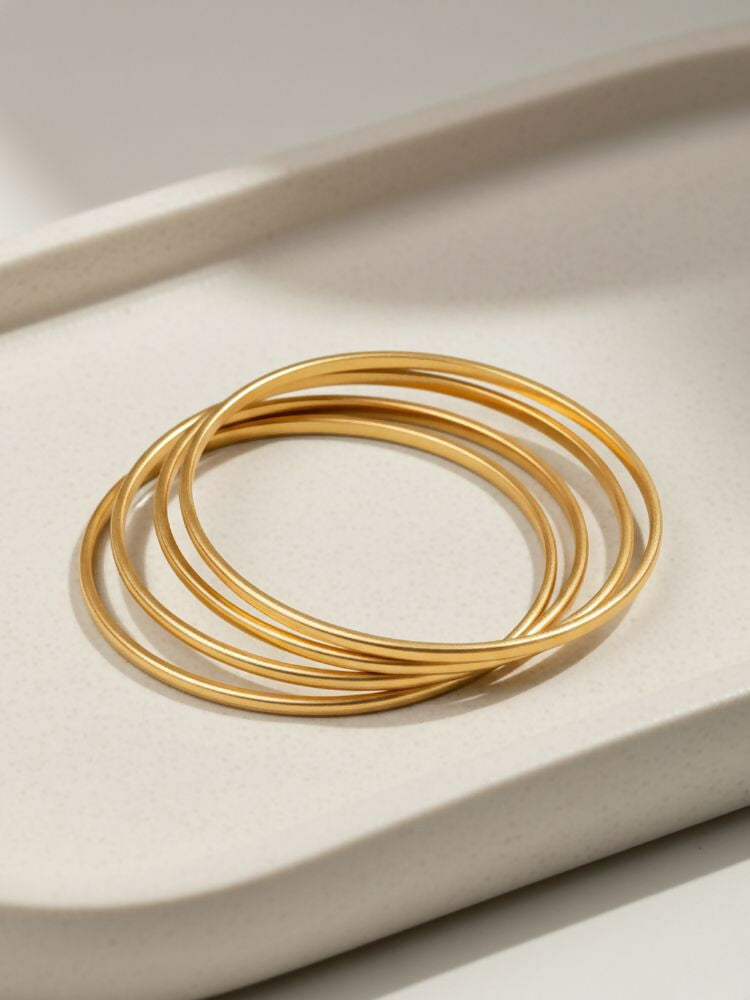 NVR Women Set of 4 Gold Plated Handcrafted Bangle | Grab2Buy
