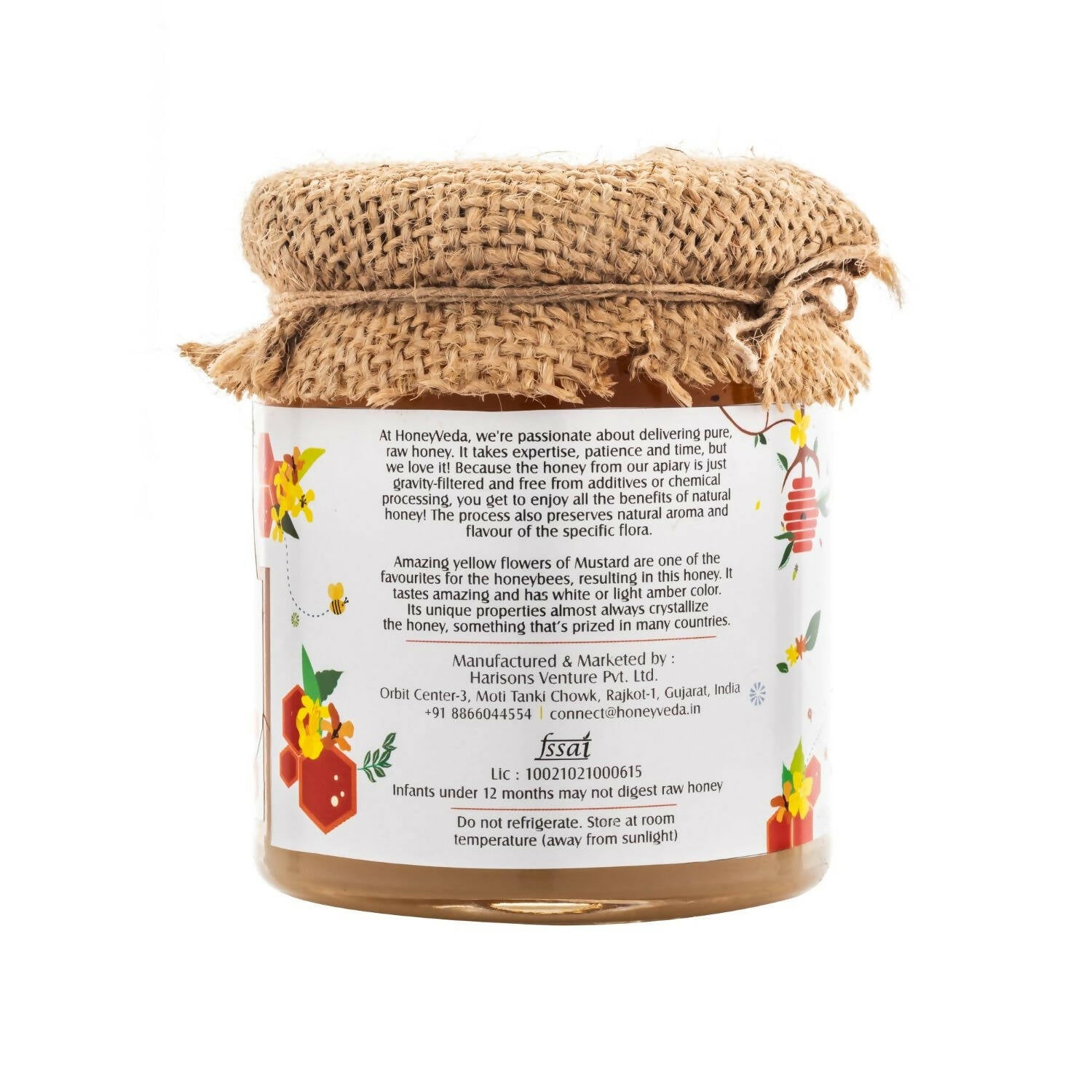 HoneyVeda Premium Raw Mustard Honey | Grab2Buy