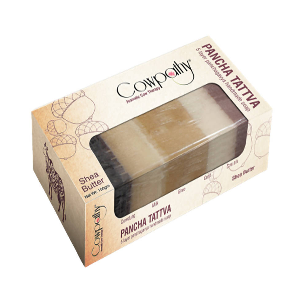 Cowpathy Pancha Tattva 5Layer Panchagavya Handmade Shea Butter Soap | Grab2Buy