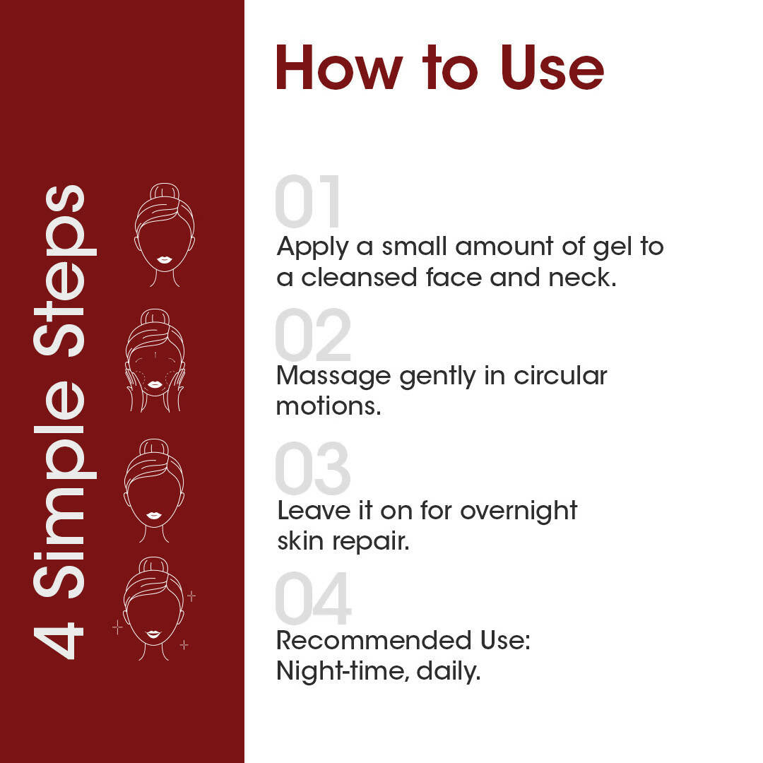TAC - The Ayurveda Co. 10% Kumkumadi Night Gel for Glowing Skin | Grab2Buy