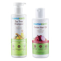 Mamaearth Tea Tree Shampoo & Onion Hair Oil | Grab2Buy