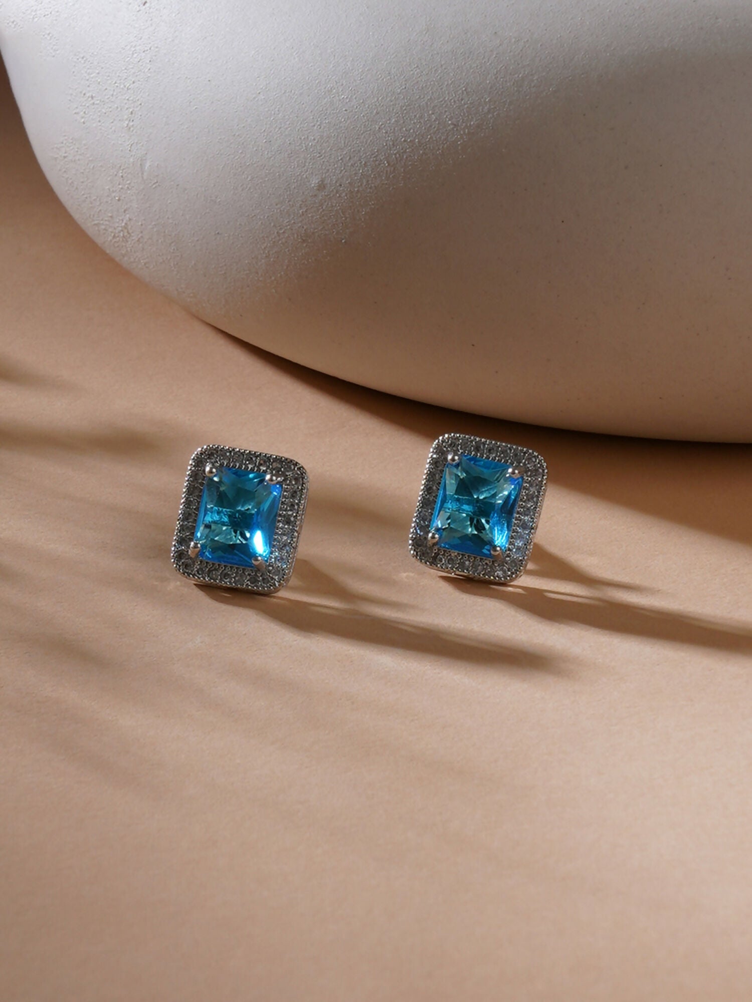 stone stud (sky blue) - Ruby Raang | Grab2Buy