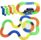 Kipa 2 Magic Race car with 238 Bend Flex and Glow Tracks, Plastic Magic 14 Feet Long Flexible Tracks Car Play Set for Kids (Multi Color) | Grab2Buy