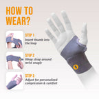 Orth-rem Wrist Support Brace with Thumb Loop Strap
