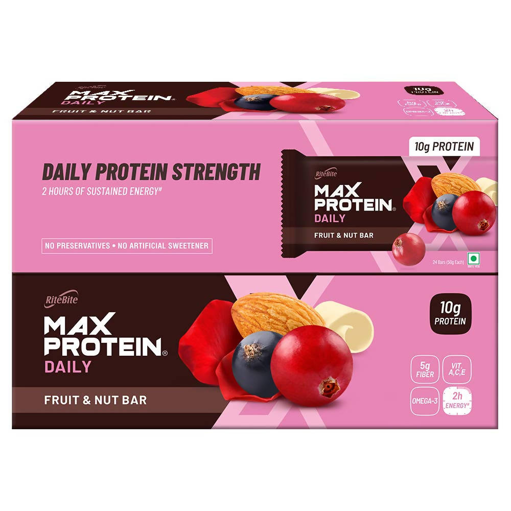 RiteBite Max Protein Daily Fruit & Nut Bar | Grab2Buy