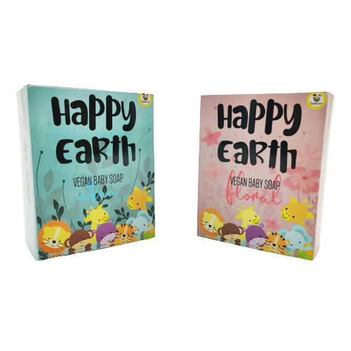 Cuddle Care Happy Earth Vegan Baby Soap for Infants- Pink & Blue | Grab2Buy