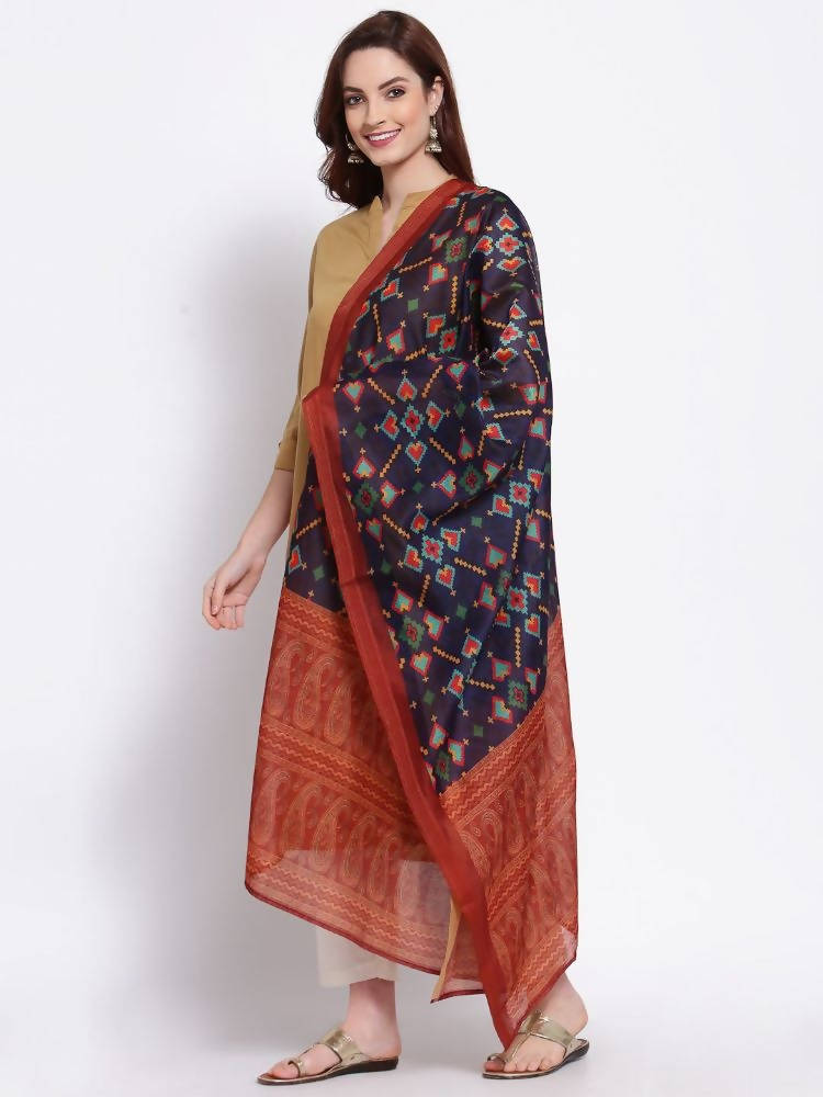 Myshka Women's Fashion Multi Cotton Silk Printed Casual Dupatta | Grab2Buy