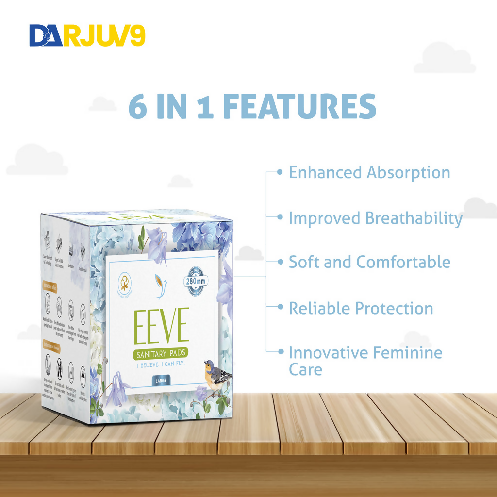 Herbs & Hills Eeve Graphene Sanitary Napkin Large | Grab2Buy