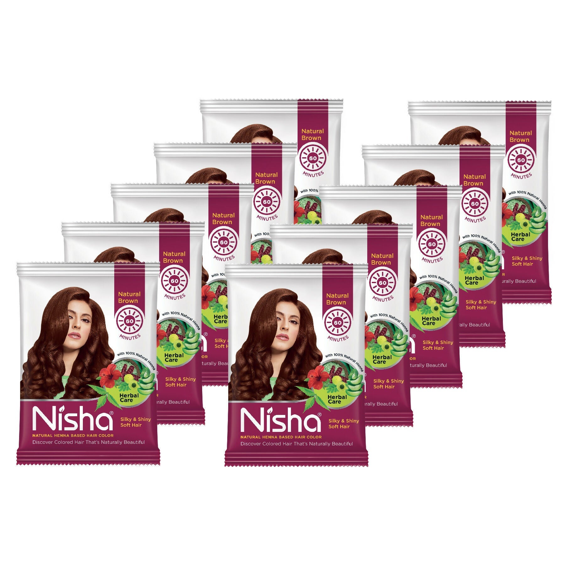 Nisha Henna Based Hair Colour For Women & Men Natural Brown | Grab2Buy