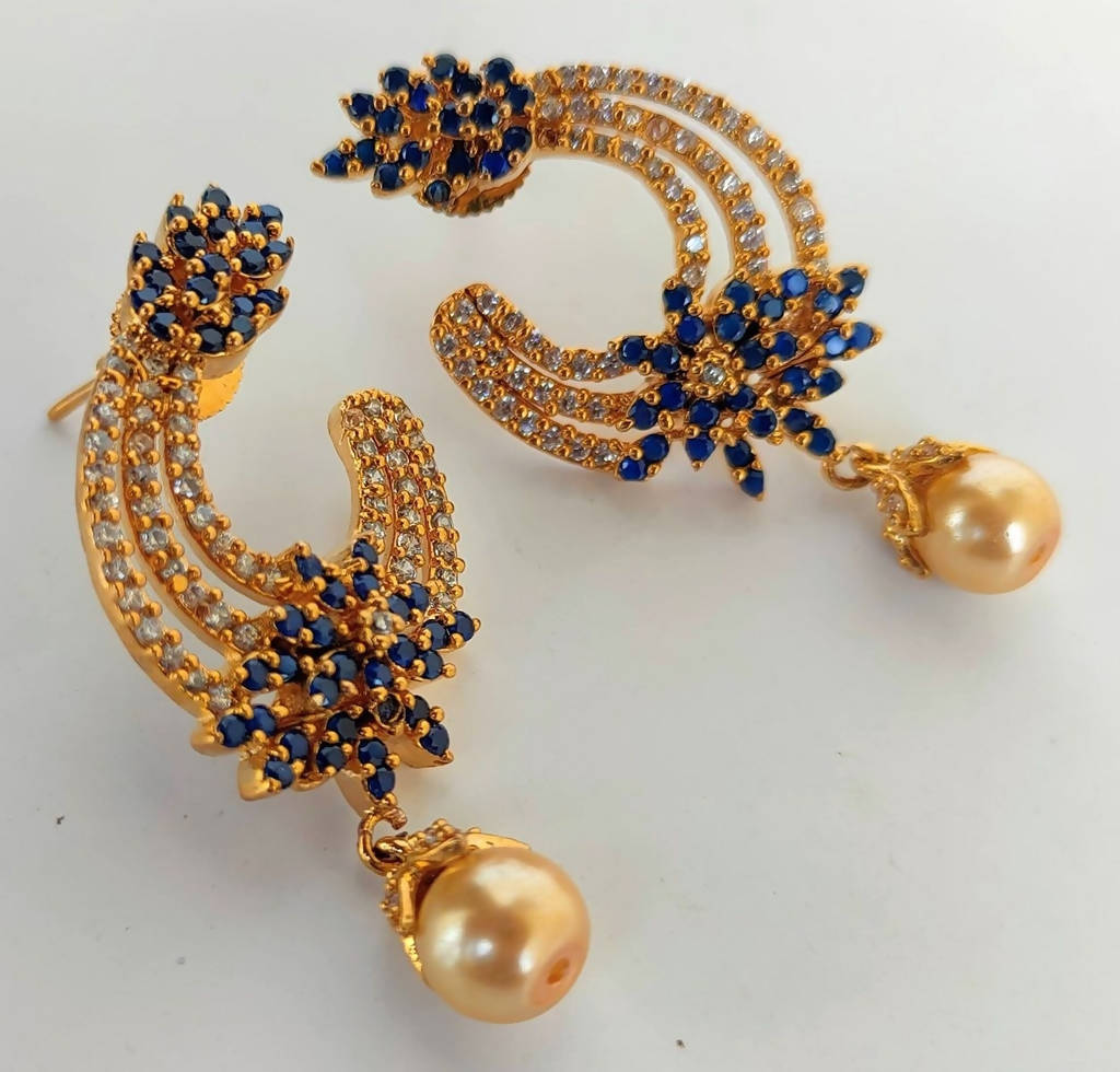 Blue AD Fashion Earrings | Grab2Buy