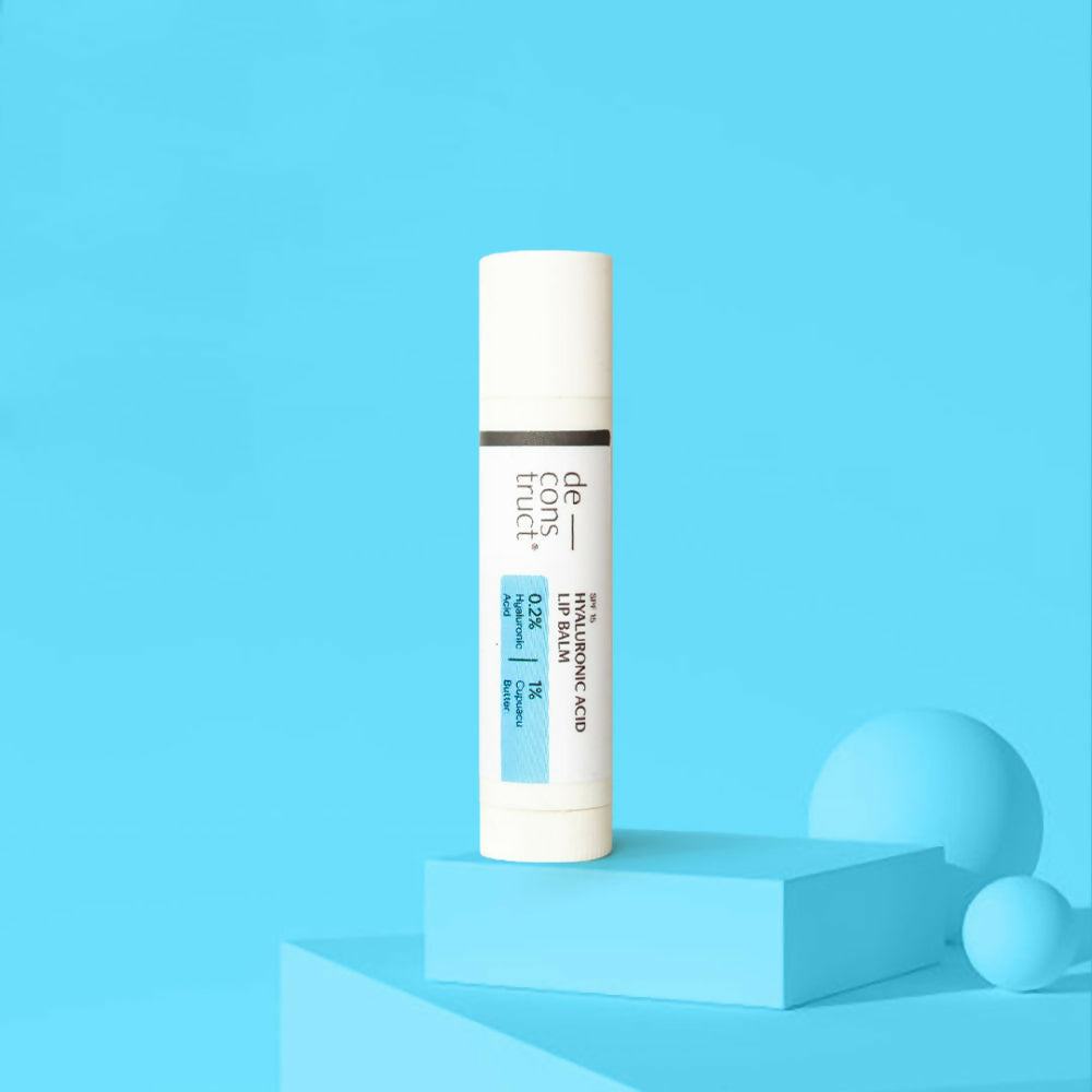 Deconstruct Hyaluronic Acid Lip Balm With 1% Cupuacu Butter - For Fuller lips, Dry Lips, Reduces Flakiness | Grab2Buy