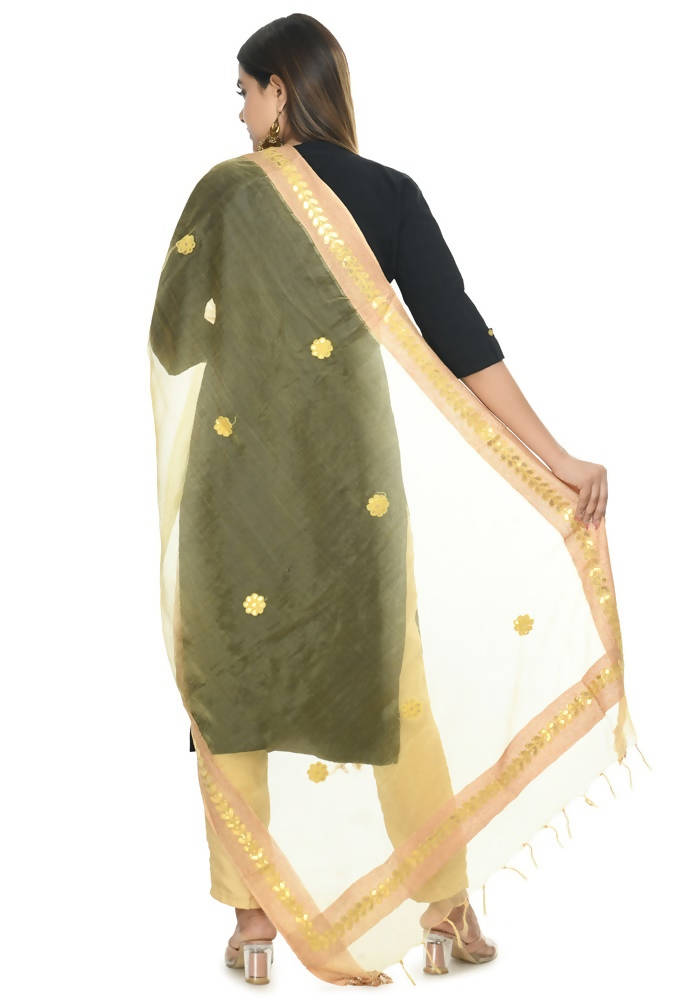 Mominos Fashion Golden Orgenza Gota Patti Dupatta | Grab2Buy