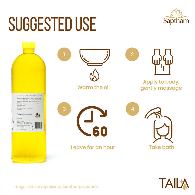 Saptham Taila 100% Natural Body Massage Oil | Grab2Buy