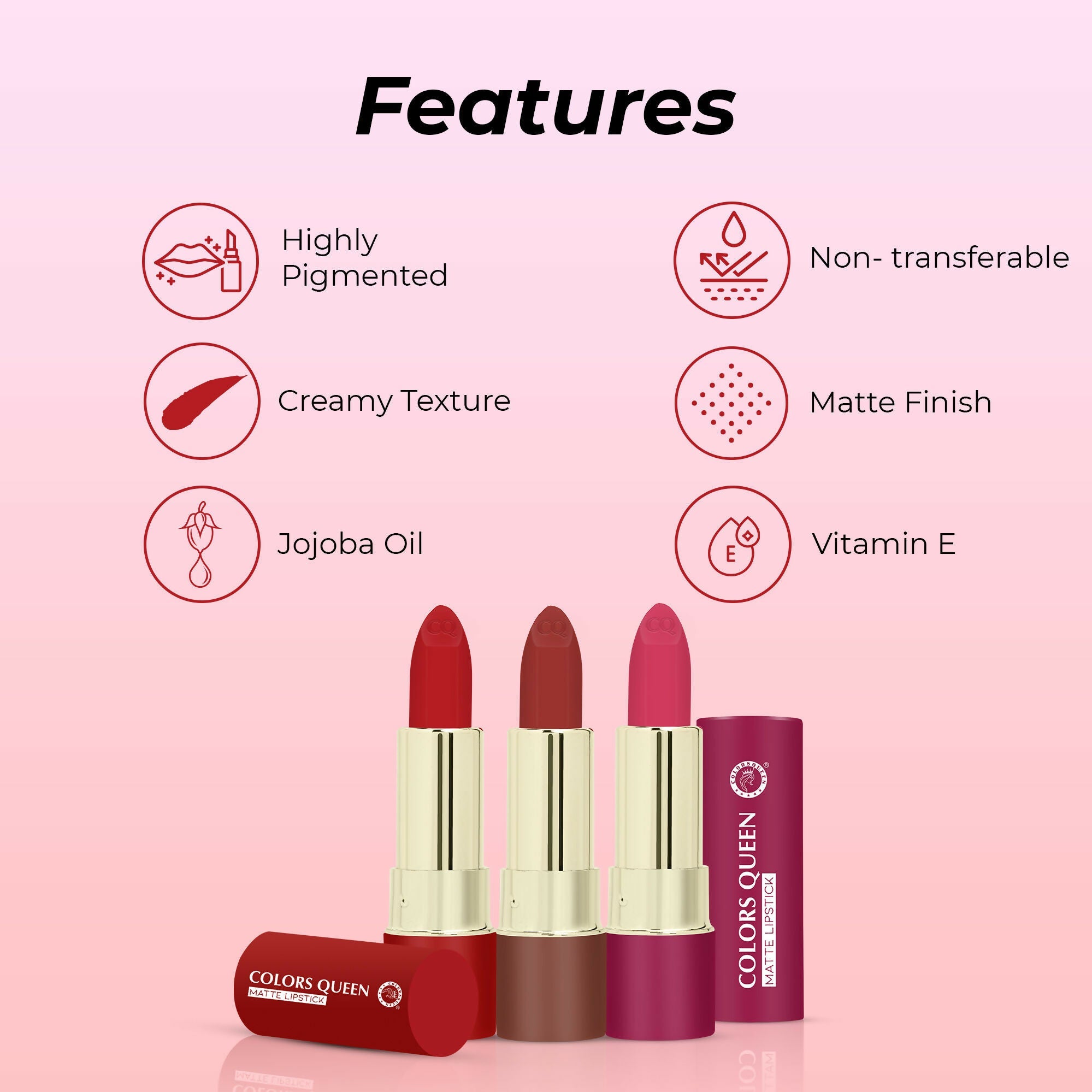 Colors Queen Lippie Stick Matte Lipstick - Nude Toast | Grab2Buy