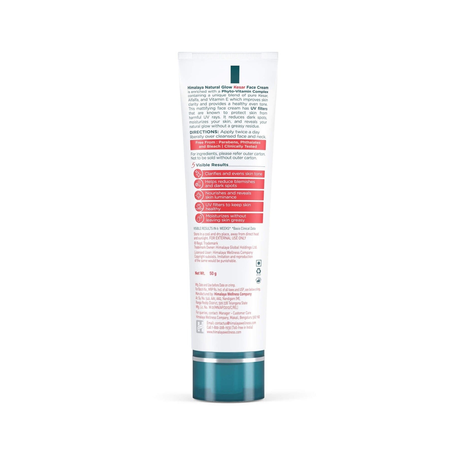 Himalaya Natural Glow Face Cream - Saffron | Grab2Buy