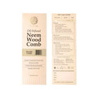The Pure Story Oil Infused Neem Wood Handle Comb