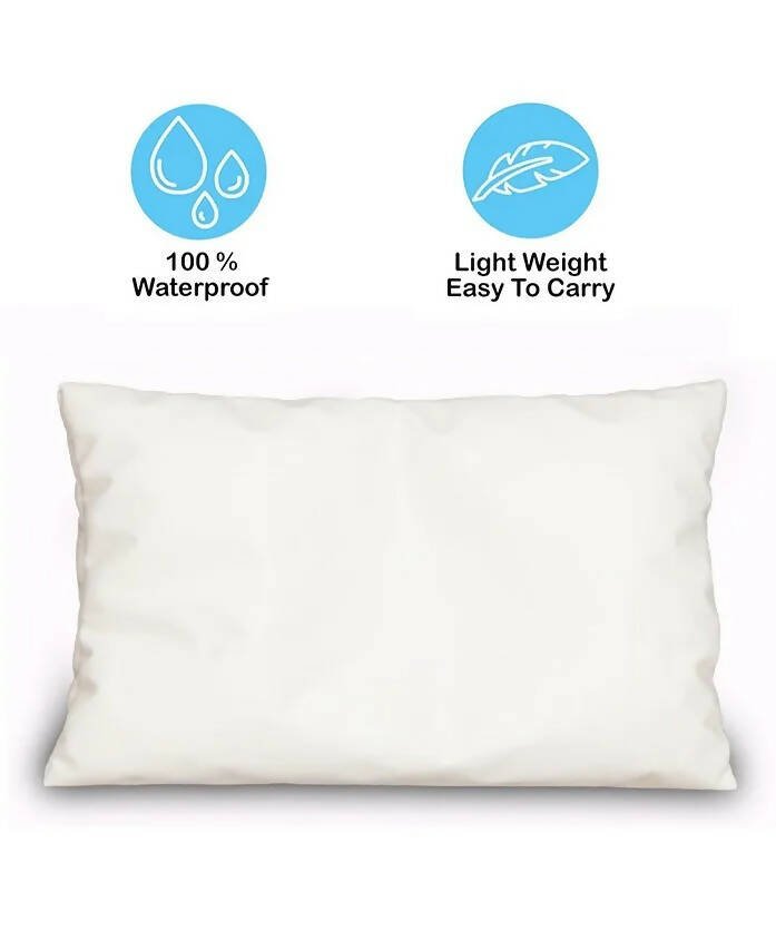 AHC New Born Baby Waterproof Bathing Pillow With Bean Filling For Bathing Chair/Tub/Sheet - Cream | Grab2Buy