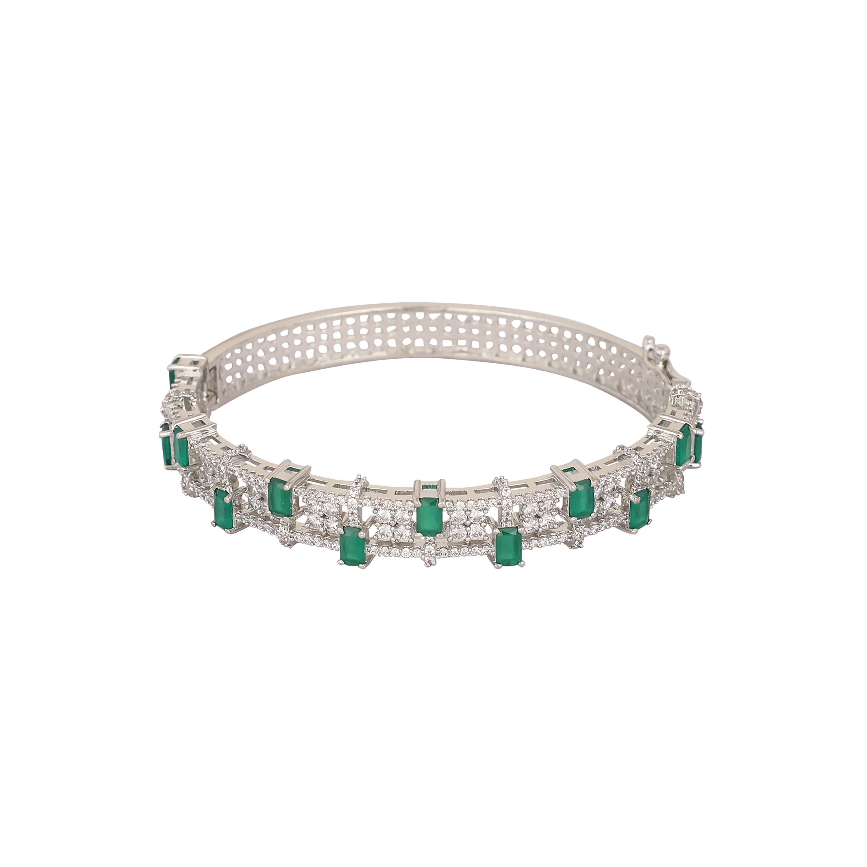 Nuyug Emerald Luxe Anti Tarnish Bangle | Grab2Buy