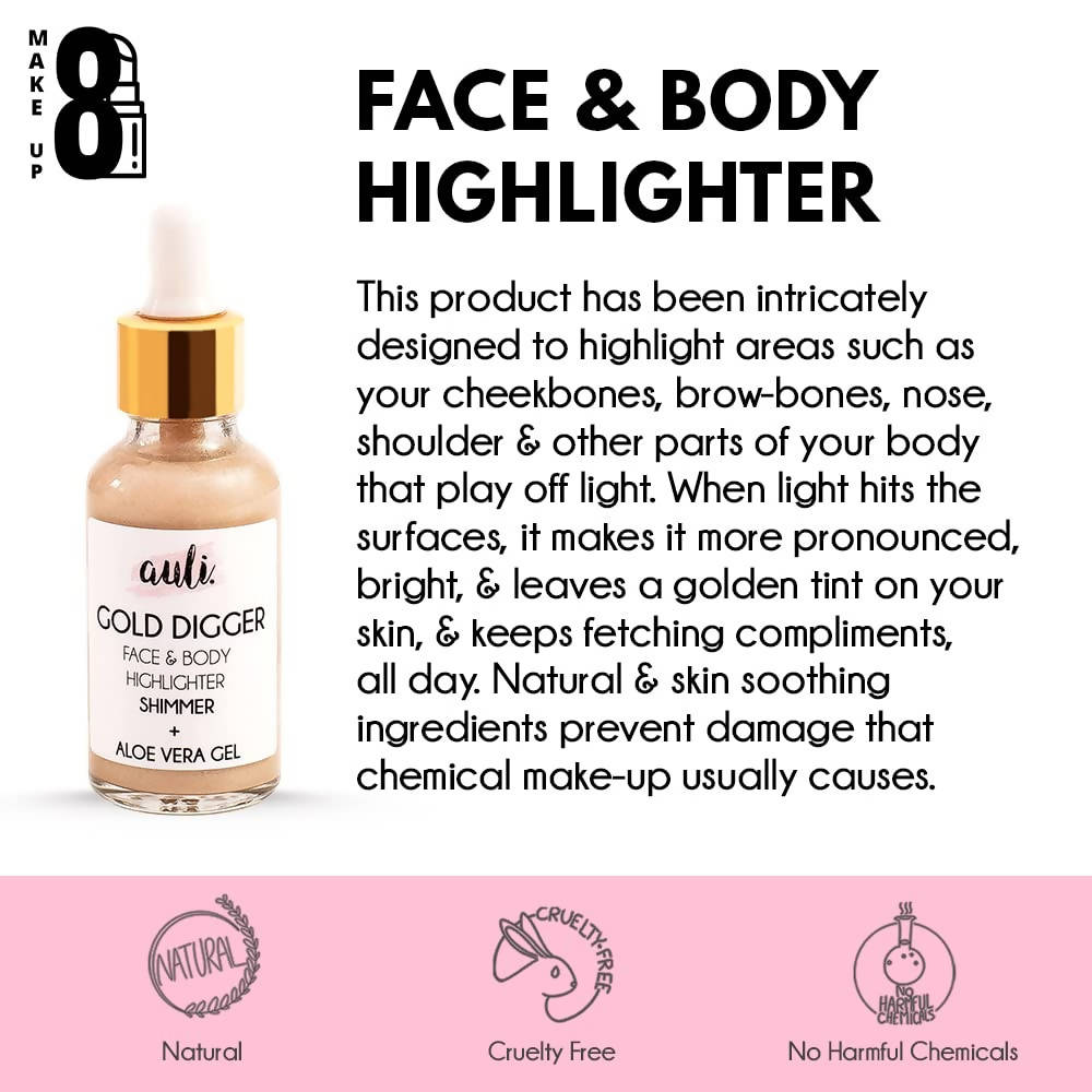 Auli Gold Digger Face & Body Highlighter | Grab2Buy