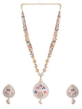 VOJ Women White Color stainless steel Jewellery Set | Grab2Buy