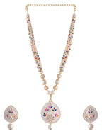 VOJ Women White Color stainless steel Jewellery Set | Grab2Buy