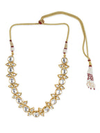 Gold-Toned White Brass Gold-Polished Necklace - Ruby Raang | Grab2Buy