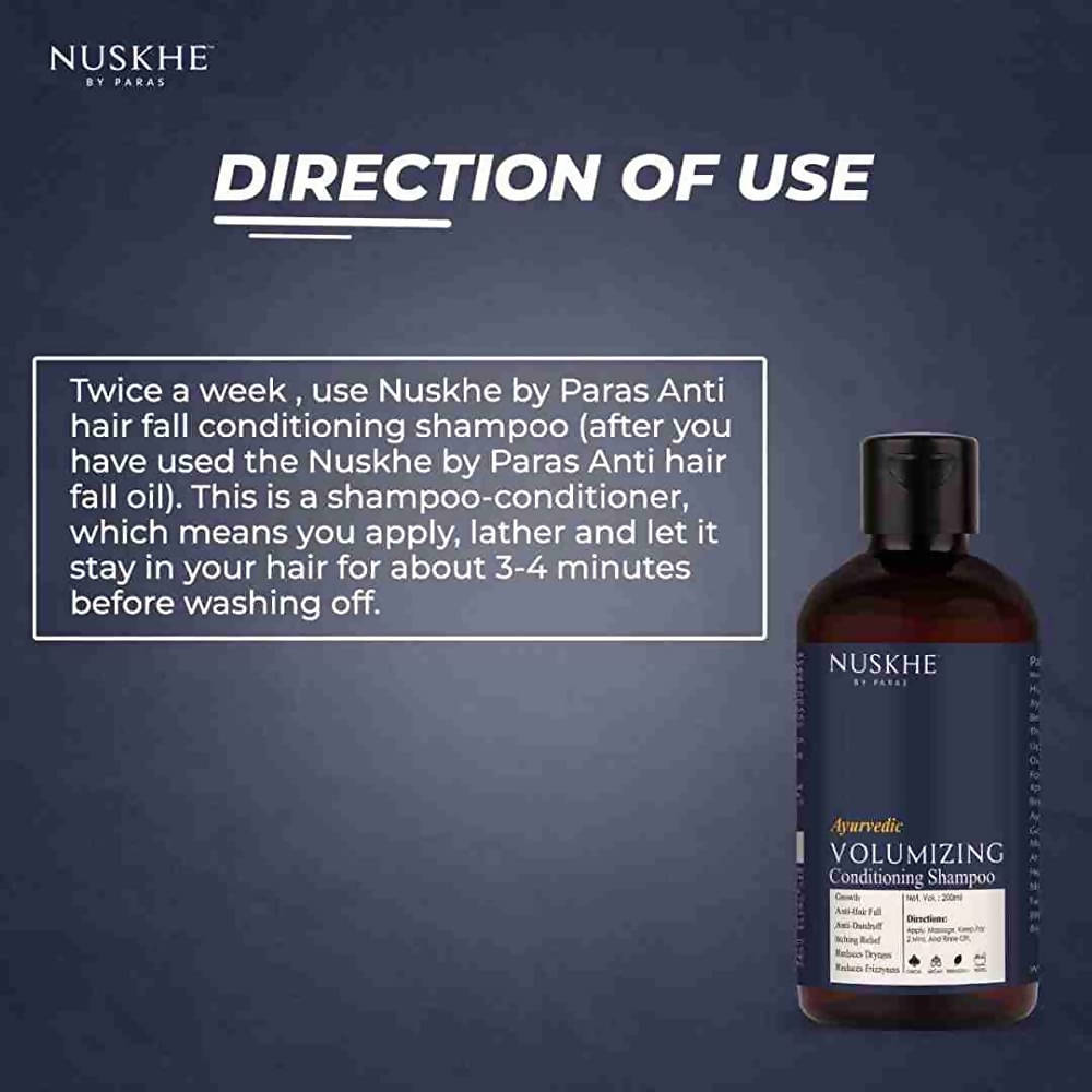 Nuskhe By Paras Ayurvedic Volumizing Conditioning Shampoo | Grab2Buy