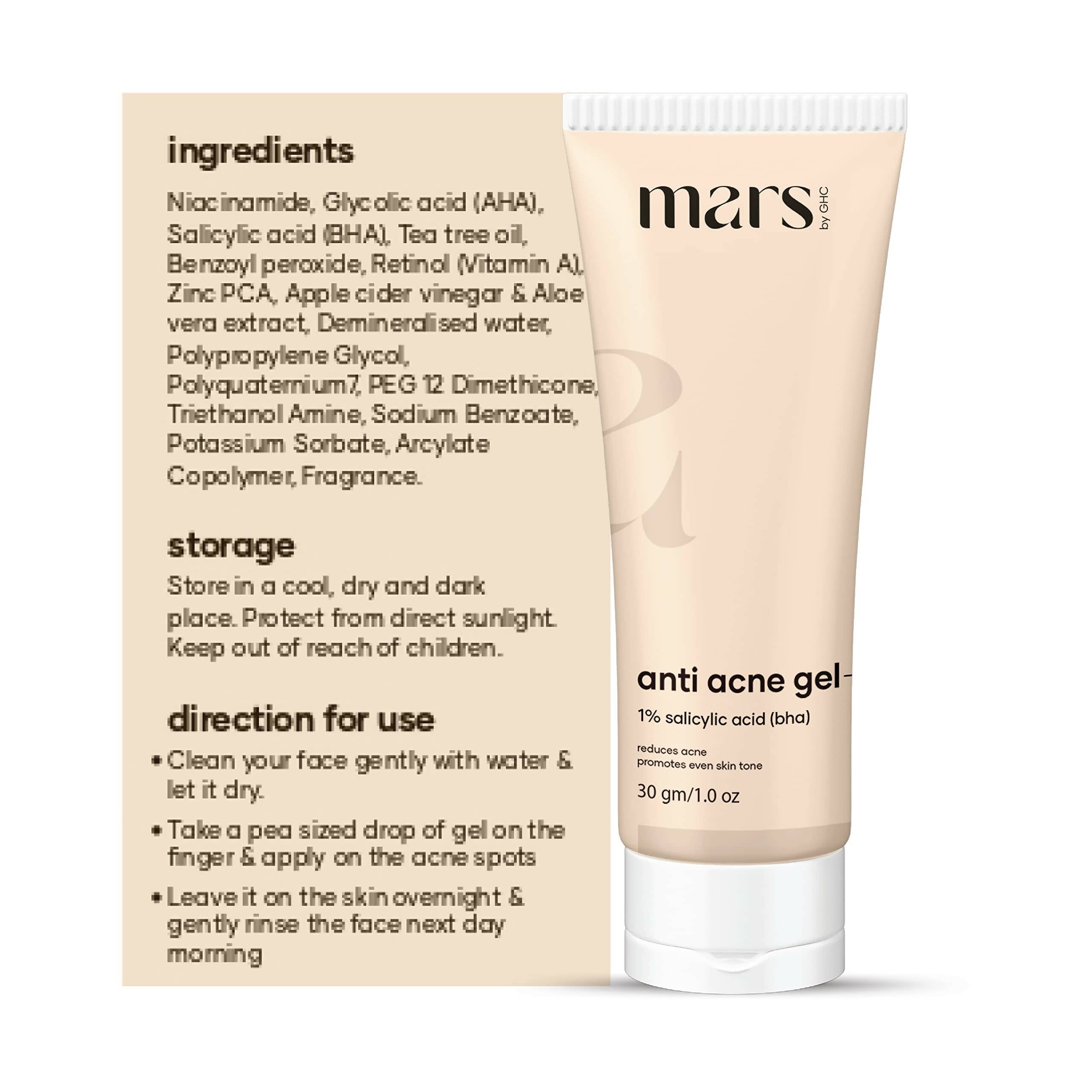 Mars By GHC Anti Acne & Pimple Removal Face Gel | Grab2Buy