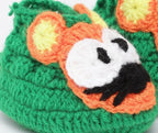 Chutput Kids Woollen Hand Knitted Mouse Detailed Booties - Green | Grab2Buy