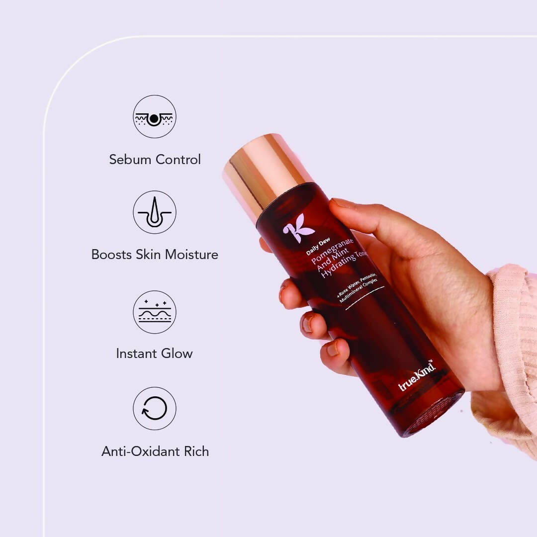 True Kind Daily Dew Pomegranate & Mint Hydrating Tonic Face Mist | Grab2Buy