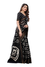 Vamika Black Linen Jari Border Saree (RADHIKA BLACK) | Grab2Buy