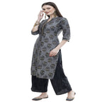 Lagi Women's Black Rayon Straight Printed Kurta & Palazzo (MRP102) | Grab2Buy
