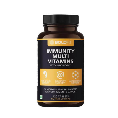 Boldfit Immunity Multi Vitamins with Probiotics Tablets | Grab2Buy