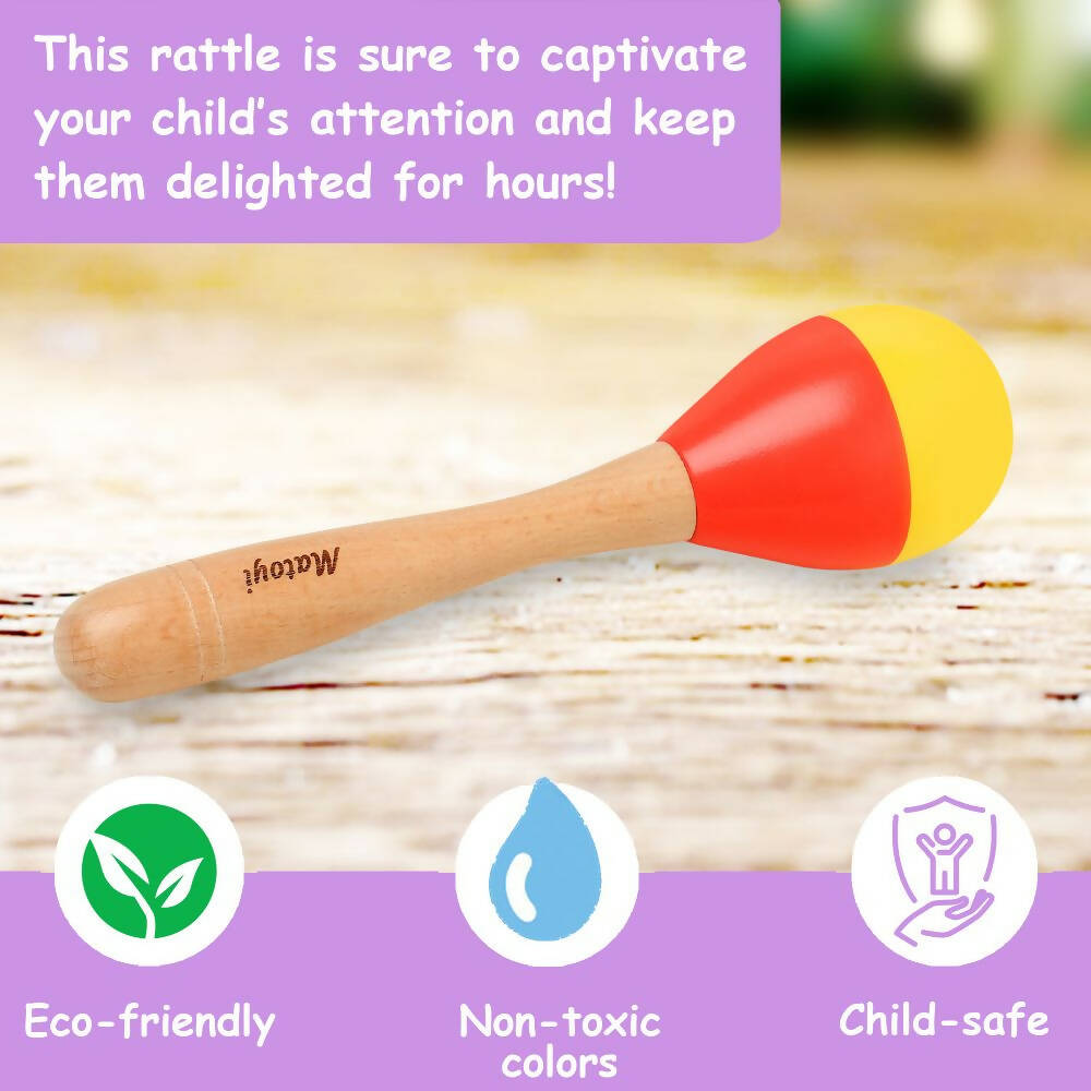 Matoyi Wooden Baby Bead Rattle | Grab2Buy