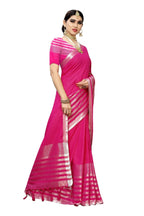 Vamika Pink Cotton Silk Weaving Saree (Twitter Pink) | Grab2Buy