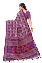 Vamika Multicolor Kalamkari Print With Jhalar Khadi Silk Saree (TANISHA WINE) | Grab2Buy